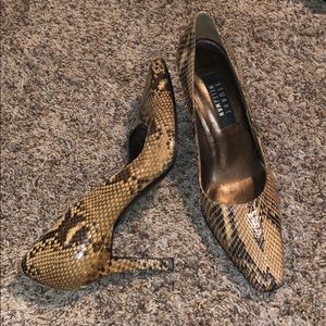 Snakeskin Heels
